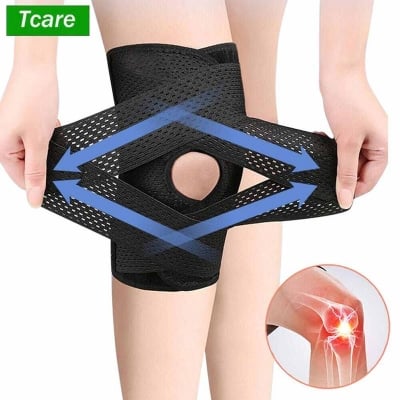 Picture of Adjustable Knee Brace Support Sleeve - 1 Pc-Black
