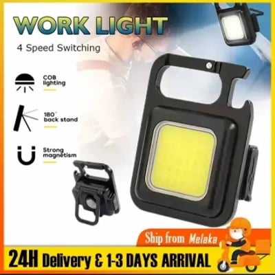 Picture of Rechargeable Multifunction Mini LED Keychain Light-Black