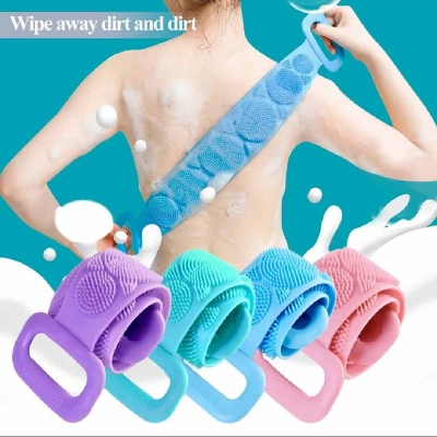 Picture of Silicone Back Scrubber Bath Belt-Multicolor