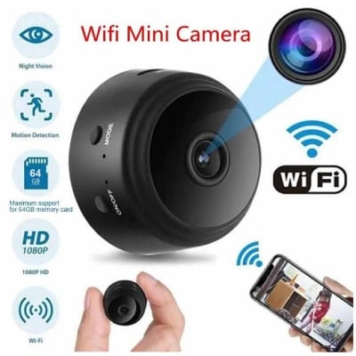 Picture of A9 Mini 1080P WiFi Security Camera with 250mAh Battery-Black