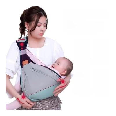 Picture of Adjustable Baby Carrier Sling Backpack for 0-36 Months-Multicolor