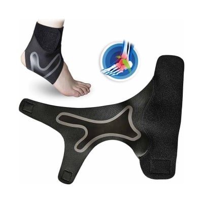 Picture of Plantar X-Wrap Compression Arch & Ankle Support-Black