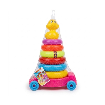 Picture of Colorful Ring Stacking Pyramid Toy for Kids-Multicolor