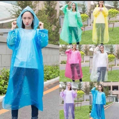 Picture of Waterproof PVC Pocket Raincoat for Men & Women - Multicolor
