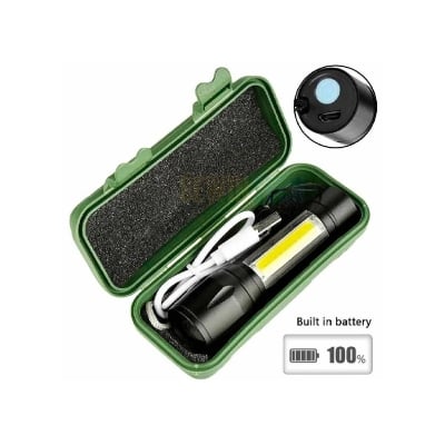 Picture of Geepas GP-009 Rechargeable LED Flashlight-Black
