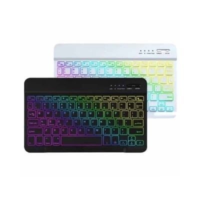Picture of Ultra-Slim Rechargeable Bluetooth Keyboard & Mouse Set with RGB Backlight