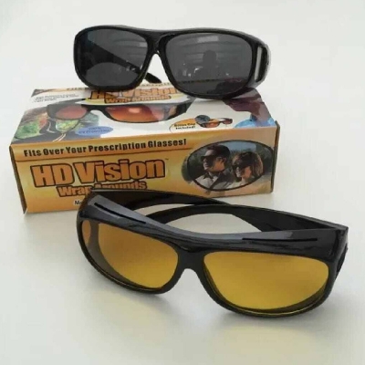 Picture of HD Polarized Anti-Glare Night Vision Sunglasses-Yellow
