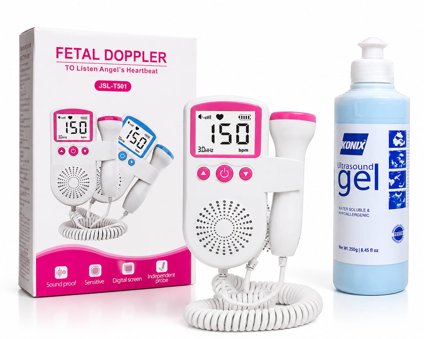 Picture of JSL-T501 Fetal Doppler Advanced Digital Fetal Heartbeat Monitor