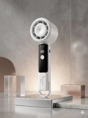 Picture of Joykaly Portable Handheld Fan Rechargeable (Model: YG-755) Mini Cooling Fan with Powerful Airflow