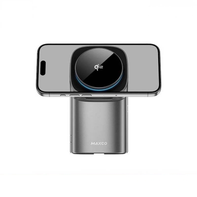 Picture of Maxco Mw15 Geometry Ii Qi2 Magnetic Wireless Charger-White