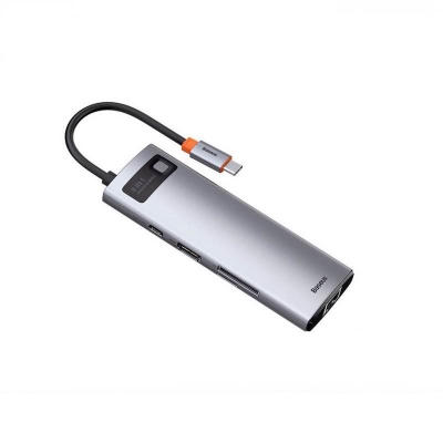 Picture of Baseus Metal Gleam Series 8-in-1 Multifunctional Type-C HUB-Silver