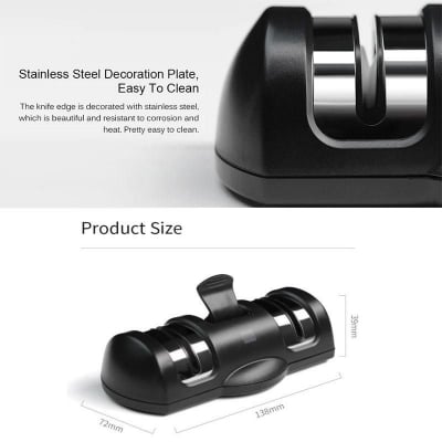 Picture of Xiaomi Huohou Knife Sharpener 2 Stages Professional Kitchen Sharpening-Black