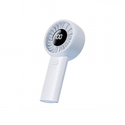 Picture of Qualitell Y4 Handheld Mini Fan: Digital Display 3600mAh Cooling-White
