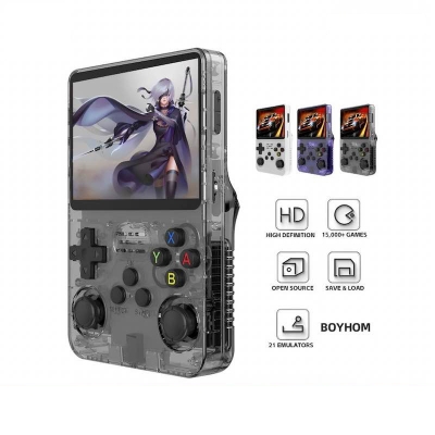 Picture of R36HD Handheld Game Consoles with 2X HIGH-QUALITY IPS Display-Clear Purple