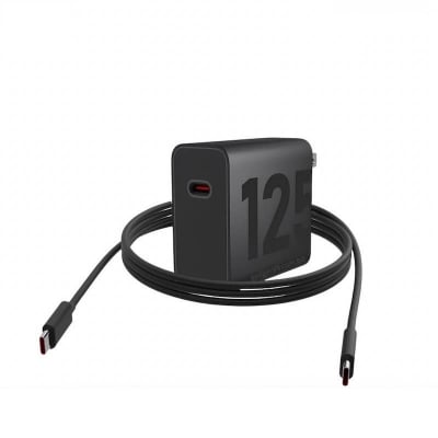 Picture of Motorola TurboPower 125W GaN Charger with 6.5A e-Marked USB-C to USB-C Cable-Black