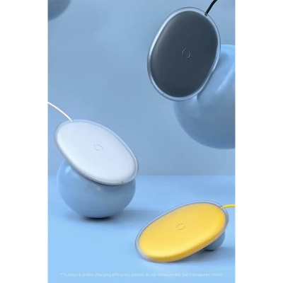 Picture of Bseus Jelly Wireless Charger 15W Fast Qi Wireless Charger For iPhone Airpods Pro Quick Wireless Fast Charging Pad Phone Charger-Blue