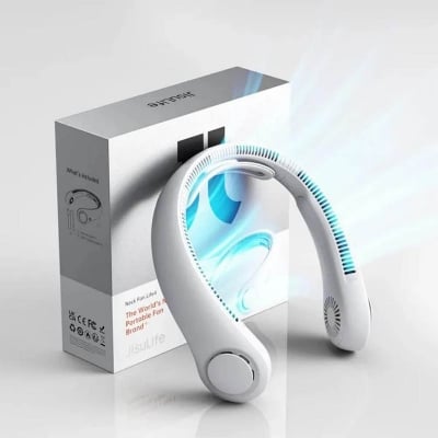 Picture of JisuLife Neck Fan Life4 – Ultimate Wearable Cooling Solution-White