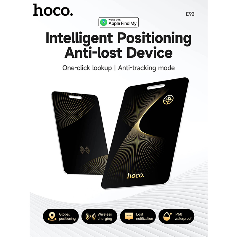 Picture of HOCO E92 Smart Tag Find My Anti-Lost Device-Black