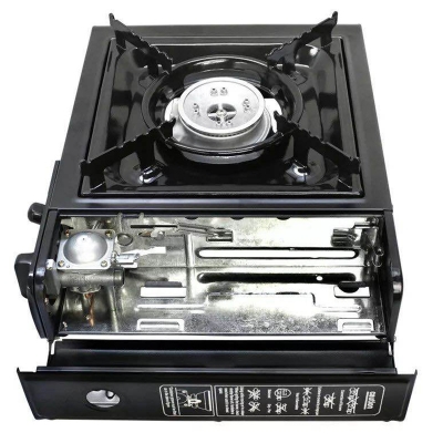 Picture of Osel Gourmet Chef Portable Single Butane Gas Stove with Case For Camping or Emergency-Black