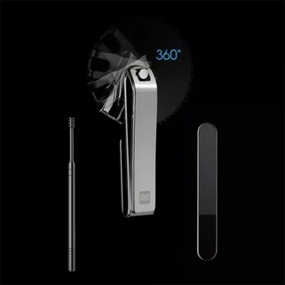 Picture of Huohou No Splash Nail Clippers Set with Metal Case-Black