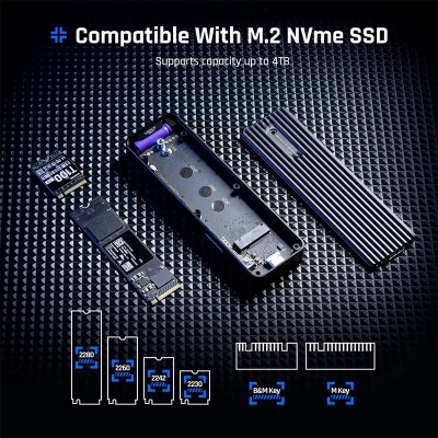 Picture of Dockcase Explorer Edition Smart M.2 NVMe SSD Enclosure Pro-Neutral