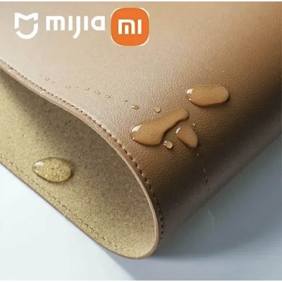 Picture of XIAOMI Mijia Office Mouse Pad Double Layer Solid Color Leather Cork Gaming Desk Dirt Resistant Large Waterproof For Mouse Pad-Black