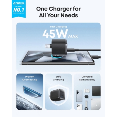 Picture of Anker Nano Charger (45W, 1C)-Black
