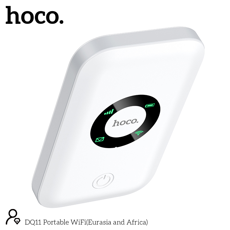 Picture of Hoco DQ11 4G Pocket Router WiFi 6 | 12-Hour Backup | Supports All BD SIM-White