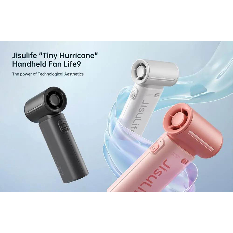 Picture of JisuLife Handheld Fan Life9 — Turbo High-Speed Mini Fan, 3600mAh-Pink