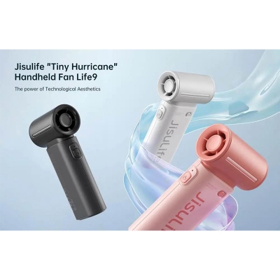 Picture of JisuLife Handheld Fan Life9 — Turbo High-Speed Mini Fan, 3600mAh-Pink