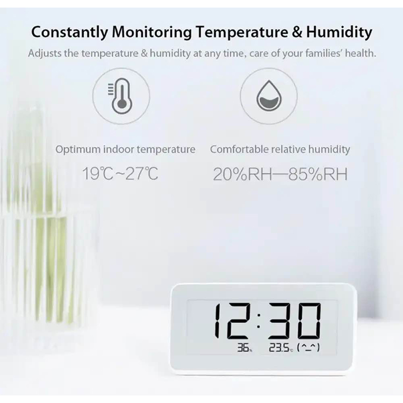 Picture of Xiaomi Temperature And Humidity Monitor Clock-White
