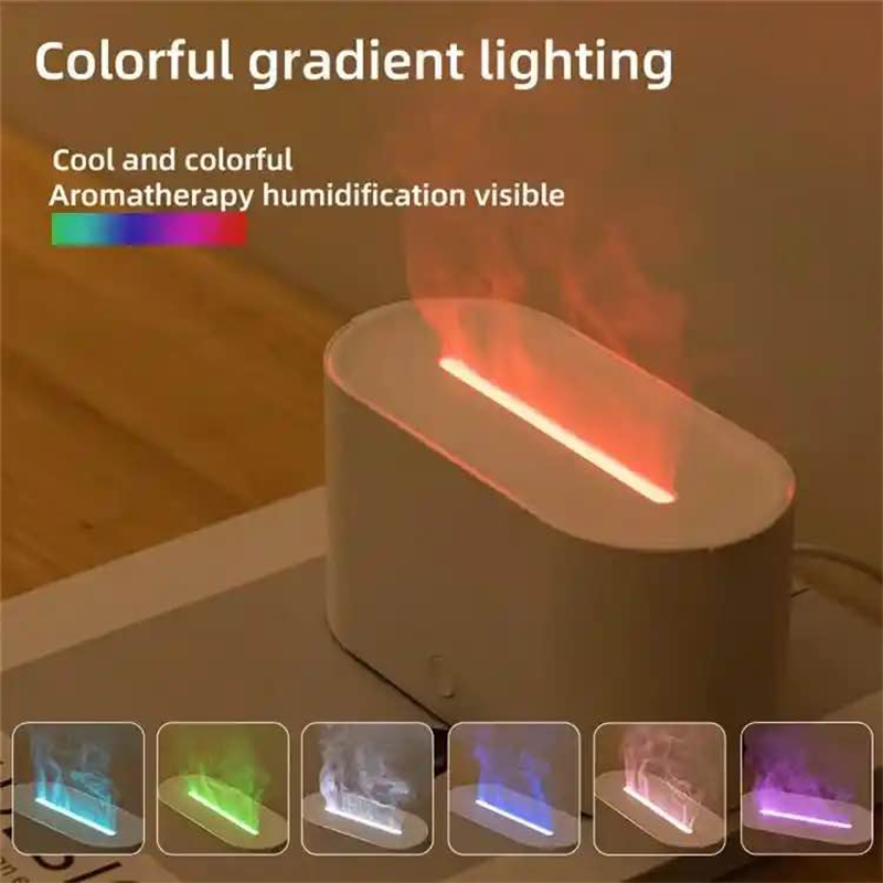 Picture of JF-215 Mini Flame Humidifier Colorful Breathing Ambience-White