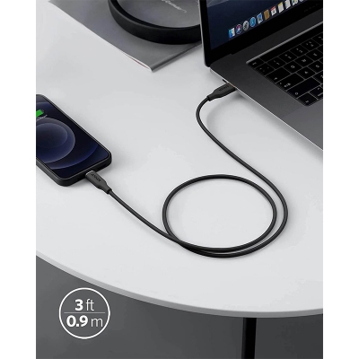 Picture of Anker PowerLine III Flow USB-C To Lightning Cable (Anker 641)-Black