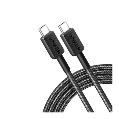 Picture of Anker 322 3 Feets Nylon Braided USB-C to USB-C Data Cable-Black