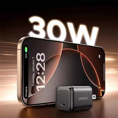 Picture of UGREEN X513 30W USB-C GaN Fast Charger US Plug (55530)-Black