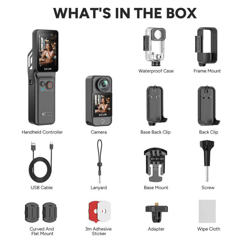 Picture of SJCAM C400 3-in-1 Handheld Action Camera-Black