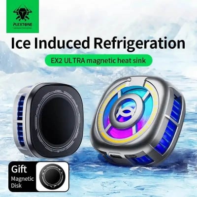 Picture of PLEXTONE EX2 Ultra RGB Magnetic Radiator Phone Cooler-Black