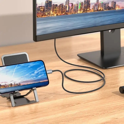 Picture of Hoco Ua27 Usb-c to Hdtv Hd on-screen Male to Male Cable-Black