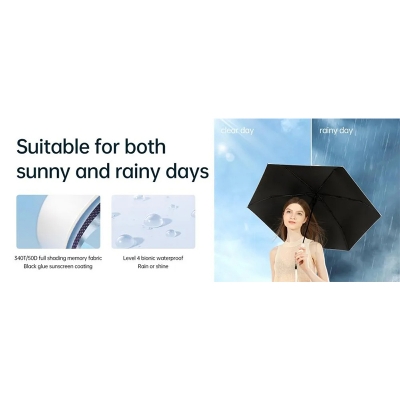 Picture of JISULIFE FA52 Umbrella With Cooling Fan-Black