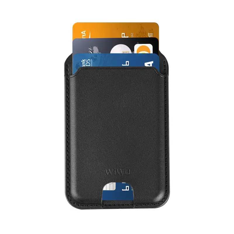Picture of WiWU Mag Wallet Pro MW-003 PU Leather Card Holder and Stand-Blue