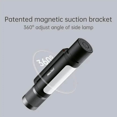 Picture of NexTool 12 In 1 1900lm Flashlight With Speaker Pickup Rhythm Light 4 Colors Rechargeable Flashlight For Outdoor Camping-Black