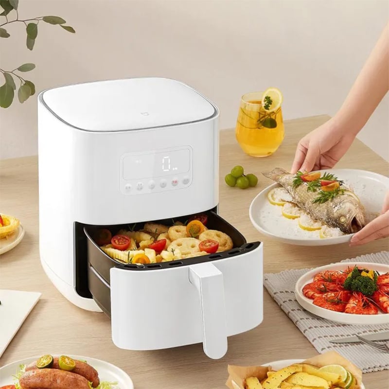 Picture of Xiaomi Mijia MAF03 Smart Air Fryer 4L App Control 1500W Oil Free Cooking Healthy Kitchen Appliance-White