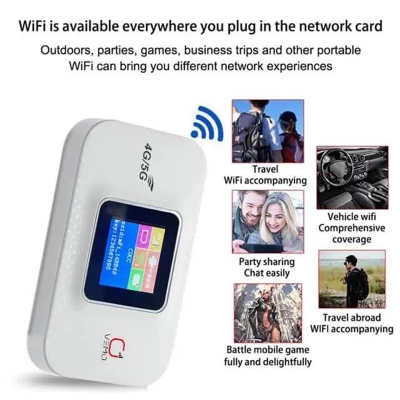 Picture of Olax vemo E5783 Plus 4G/5G Pocket Wifi Router 300mbps-White