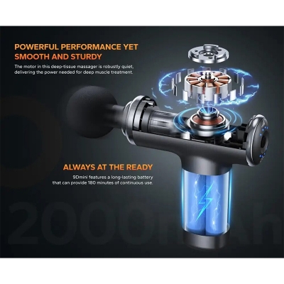 Picture of MERACH 9D Mini Massage Gun (MR-M010B2)-Black