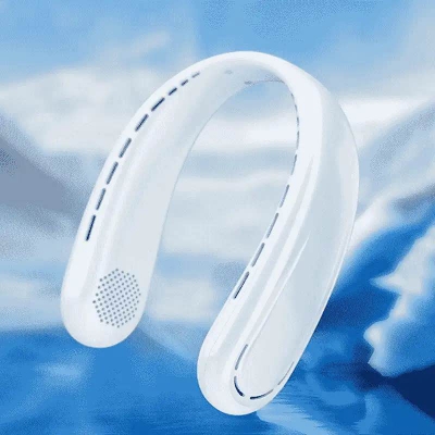 Picture of Qualitell Portable Neck Fan H4 Rechargeable Handheld Fans with 2000 mAh Battery