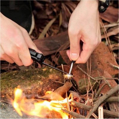 Picture of Xiaomi Nextool NE0123 Outdoor Multifunctional Tool 10 in 1 Stainless Steel Knife-Black