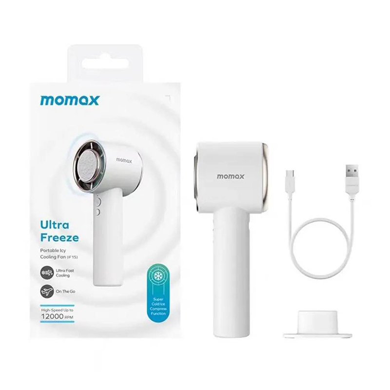 Picture of Momax Ultra Freeze Portable Icy Cooling Fan-White