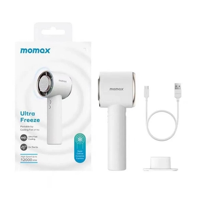 Picture of Momax Ultra Freeze Portable Icy Cooling Fan-White