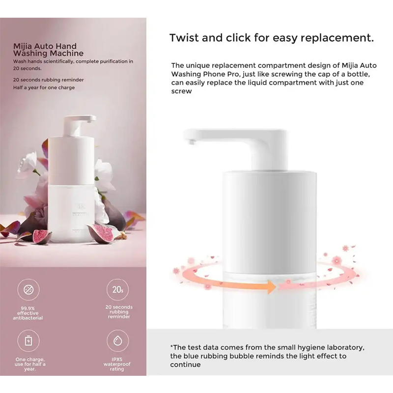 Picture of Xiaomi Mijia Automatic Soap Dispenser Pro Rechargeable Auto Induction Foaming-White