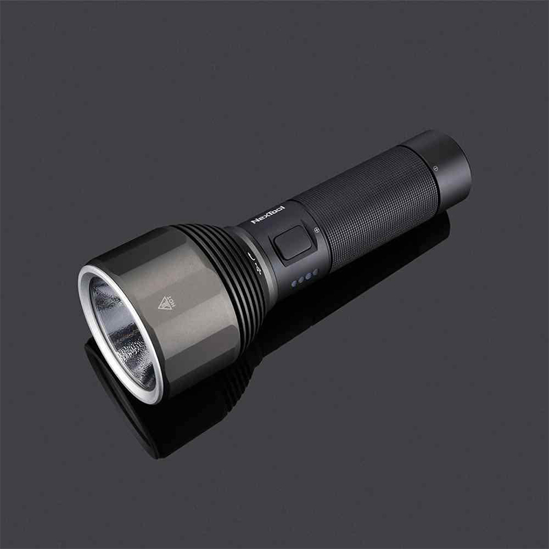 Picture of Xiaomi Youpin NexTool Rechargeable Flashlight 2000lm 380m 5 Modes IPX7 Waterproof LED Torch Light-Black